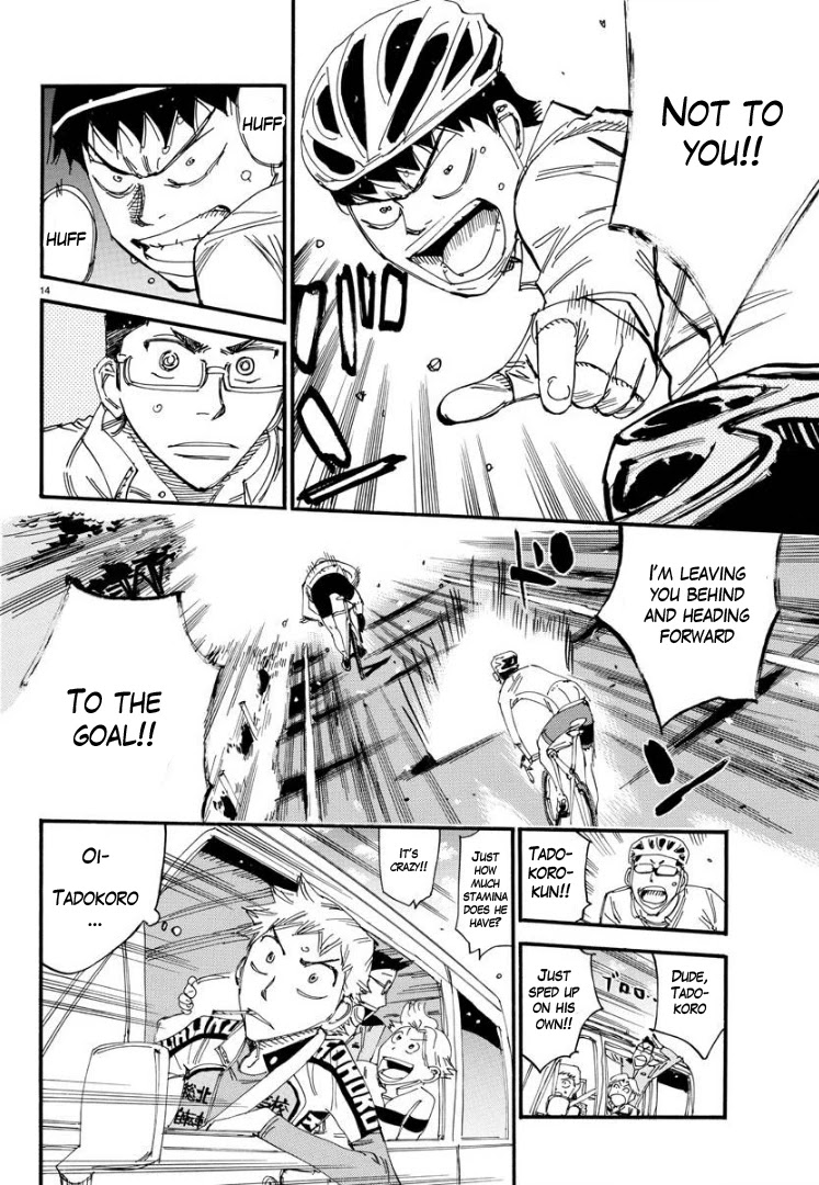 Yowamushi Pedal - Spare Bike Chapter 58 page 14 - Chapter 58: Tadokoro Jin 3