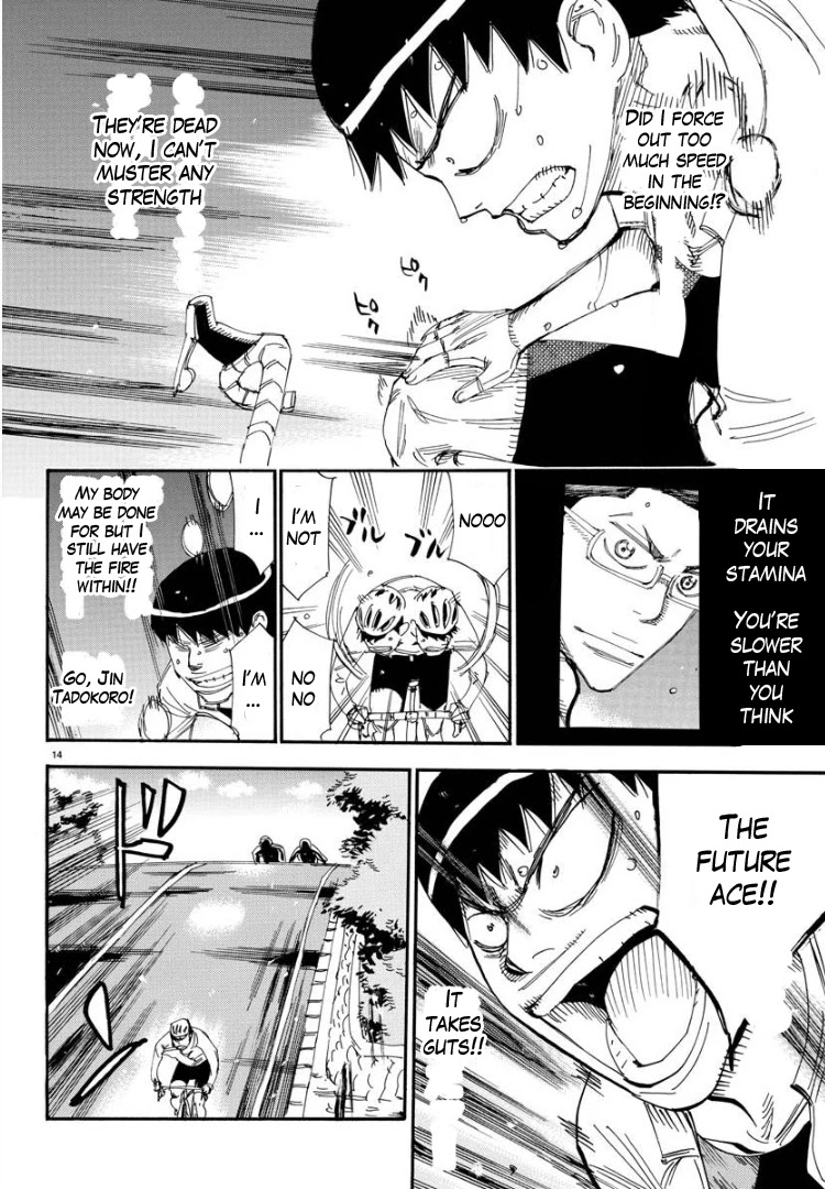 Yowamushi Pedal - Spare Bike Chapter 59 page 14 - Chapter 59: Tadokoro Jin 4
