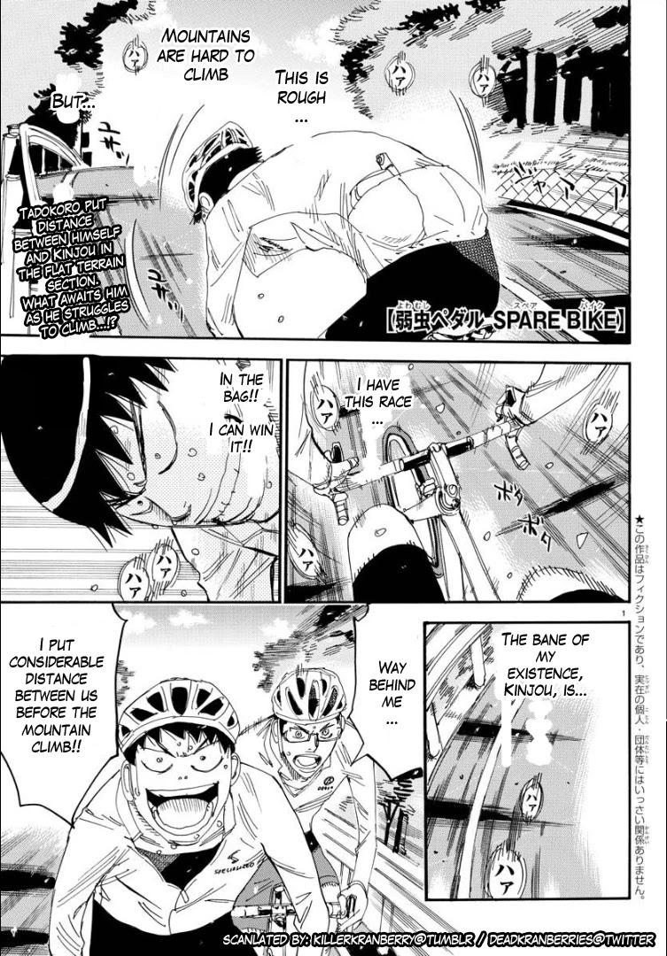 Yowamushi Pedal - Spare Bike Chapter 59 page 2 - Chapter 59: Tadokoro Jin 4
