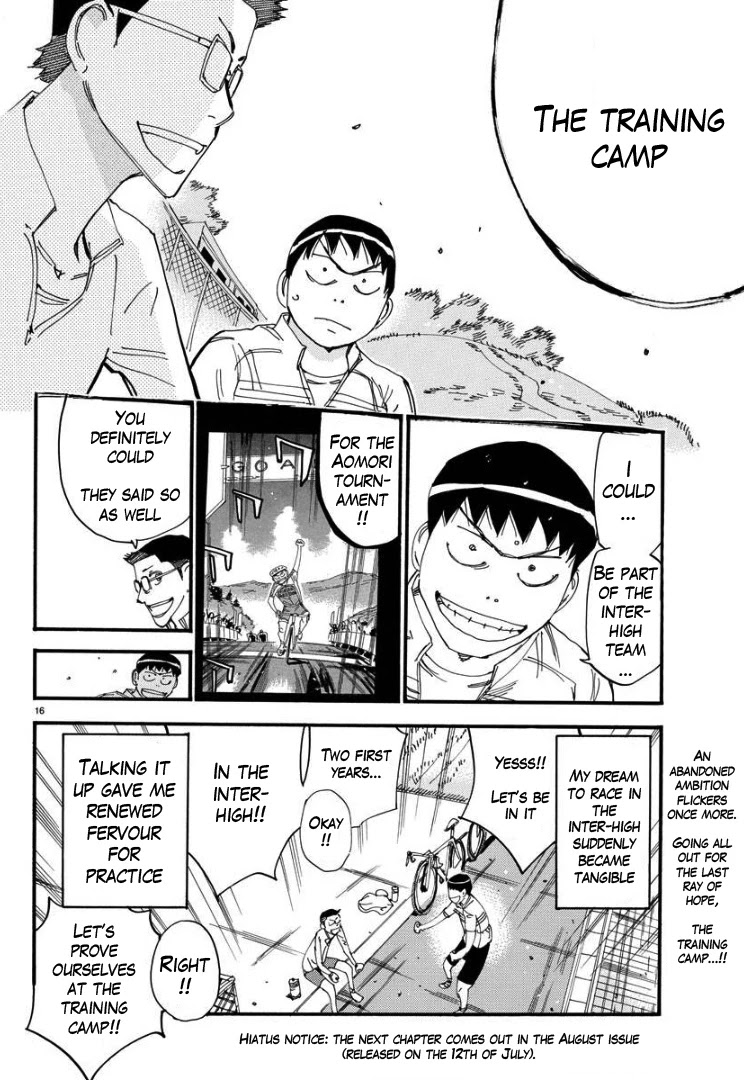 Yowamushi Pedal - Spare Bike Chapter 60 page 16 - Chapter 60: Tadokoro Jin 5