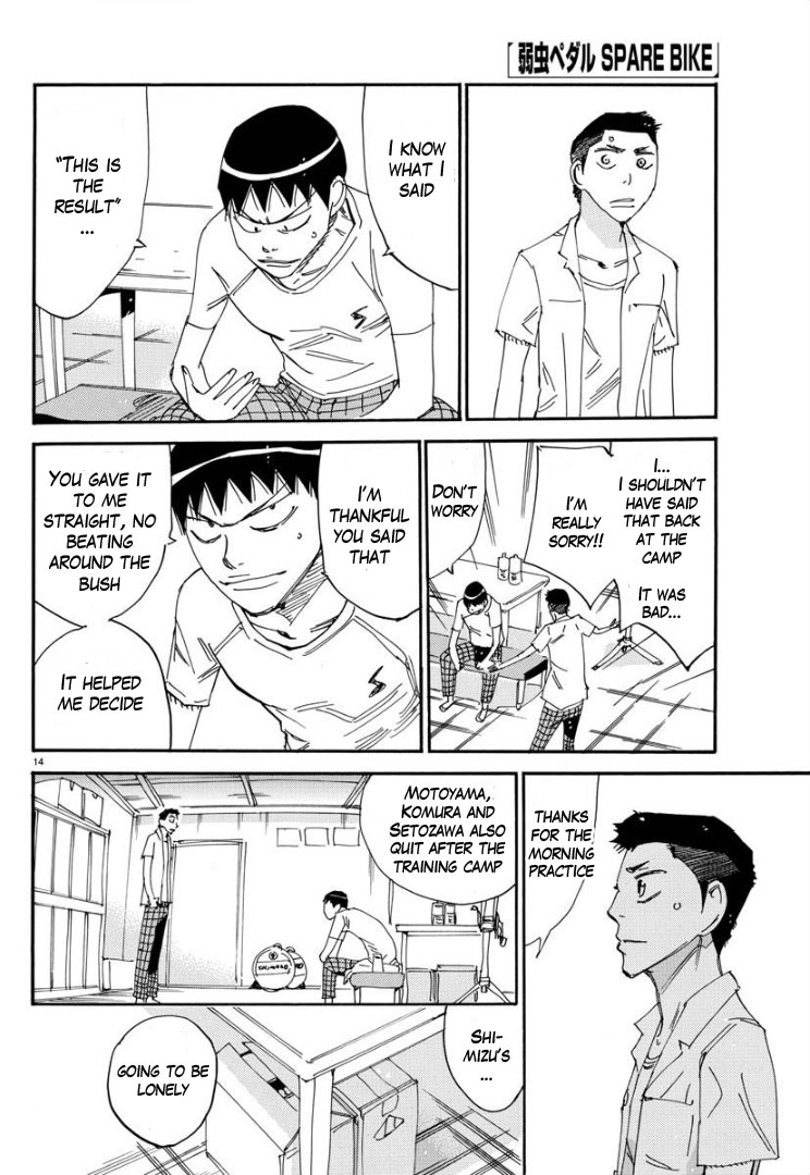 Yowamushi Pedal - Spare Bike Chapter 62 page 15 - Chapter 62: Tadokoro Jin 7
