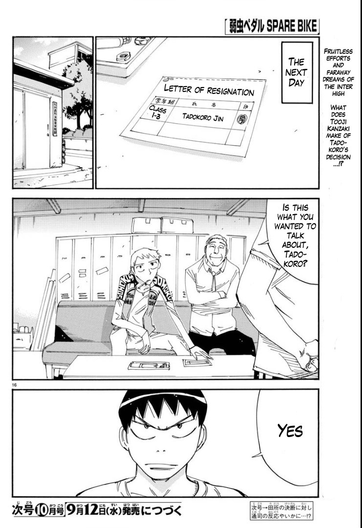 Yowamushi Pedal - Spare Bike Chapter 62 page 17 - Chapter 62: Tadokoro Jin 7