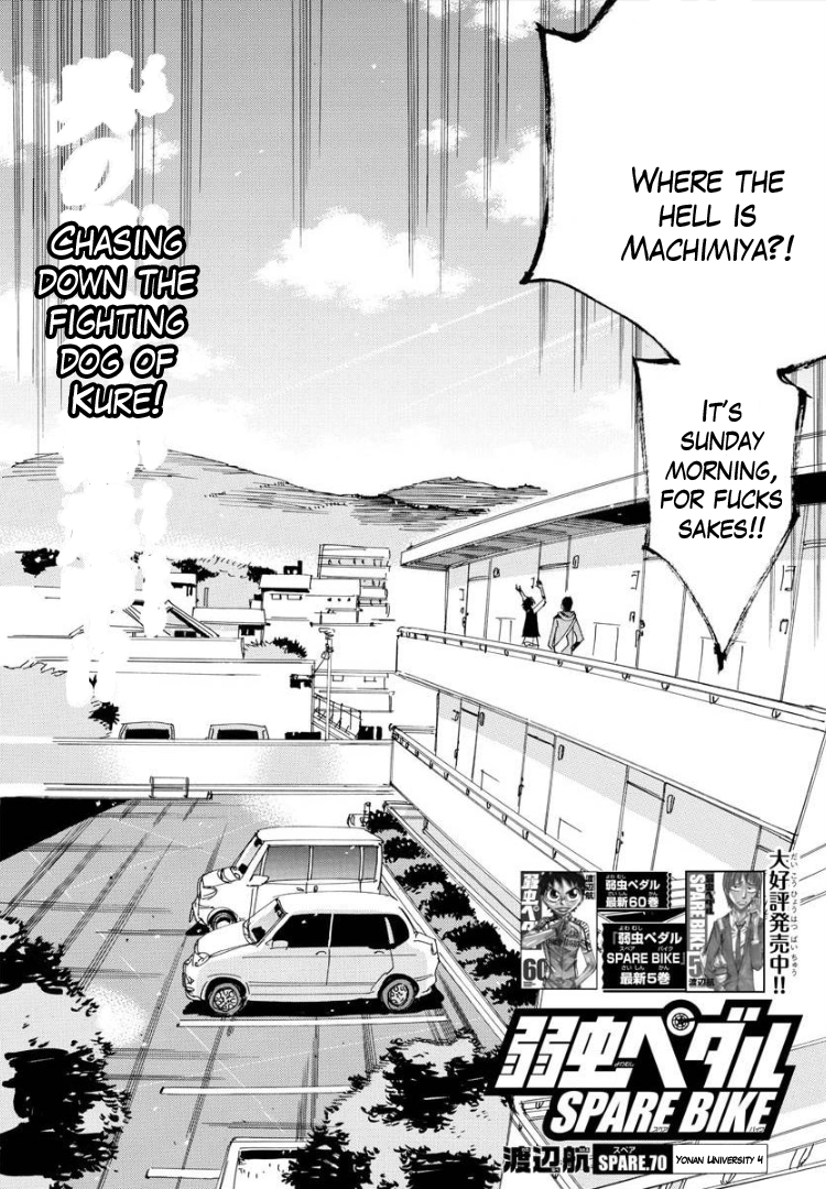 Yowamushi Pedal - Spare Bike Chapter 70 page 6 - Chapter 70: Yonan University 4