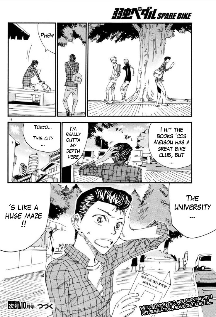 Yowamushi Pedal - Spare Bike Chapter 74 page 20 - Chapter 74: Meisou University 2