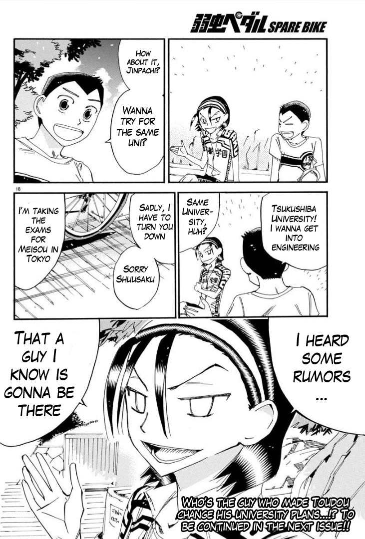 Yowamushi Pedal - Spare Bike Chapter 78 page 18 - Chapter 78: Toudou Jinpachi 9