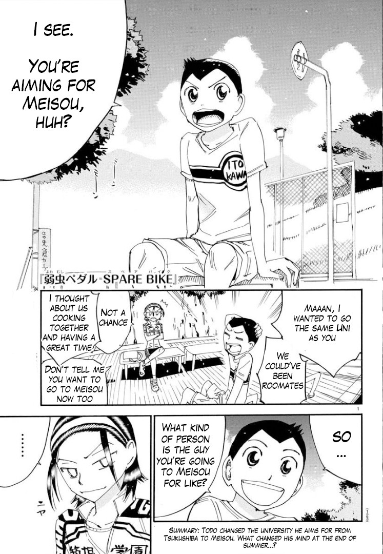 Yowamushi Pedal - Spare Bike Chapter 79 page 3 - Chapter 79: Toudou Jinpachi 10