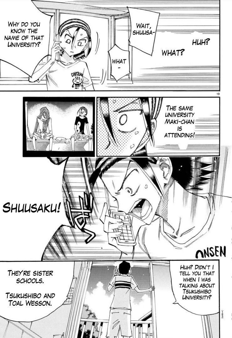 Yowamushi Pedal - Spare Bike Chapter 84 page 20 - Chapter 84: Toudou Jinpachi 15