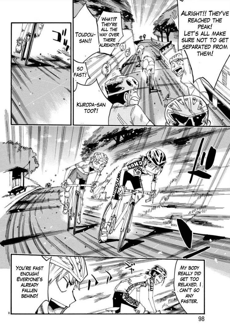 Yowamushi Pedal - Spare Bike Chapter 86 page 9 - Chapter 86: Toudou Jinpachi 17