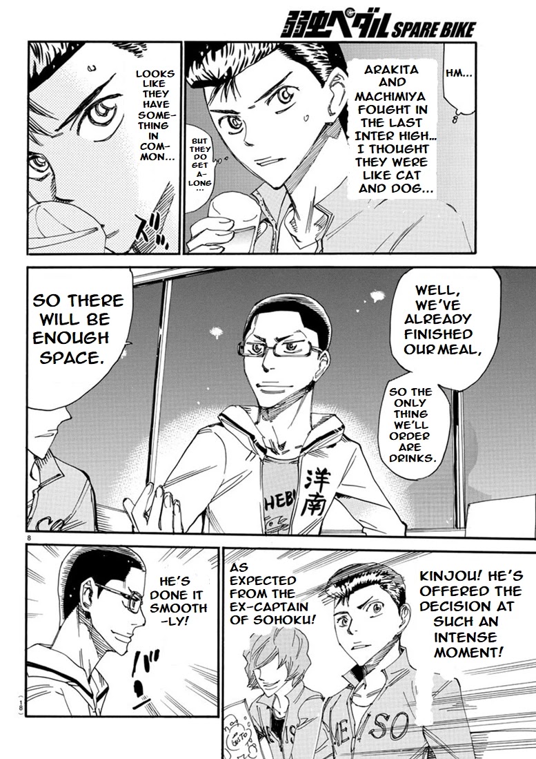 Yowamushi Pedal - Spare Bike Chapter 87 page 11 - Chapter 87: Family Restaurant 1
