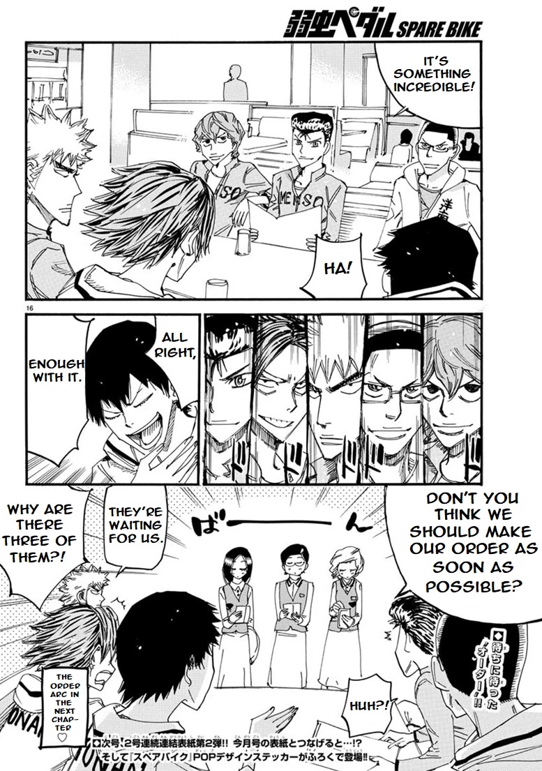 Yowamushi Pedal - Spare Bike Chapter 87 page 18 - Chapter 87: Family Restaurant 1