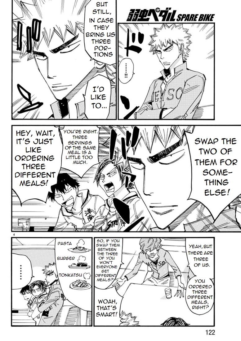 Yowamushi Pedal - Spare Bike Chapter 88 page 4 - Chapter 88: Family Restaurant 2