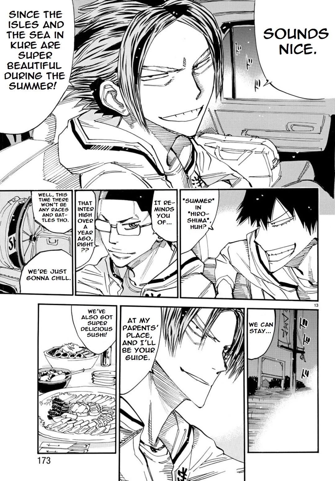 Yowamushi Pedal - Spare Bike Chapter 92 page 13 - Chapter 92: Family Restaurant Epilogue