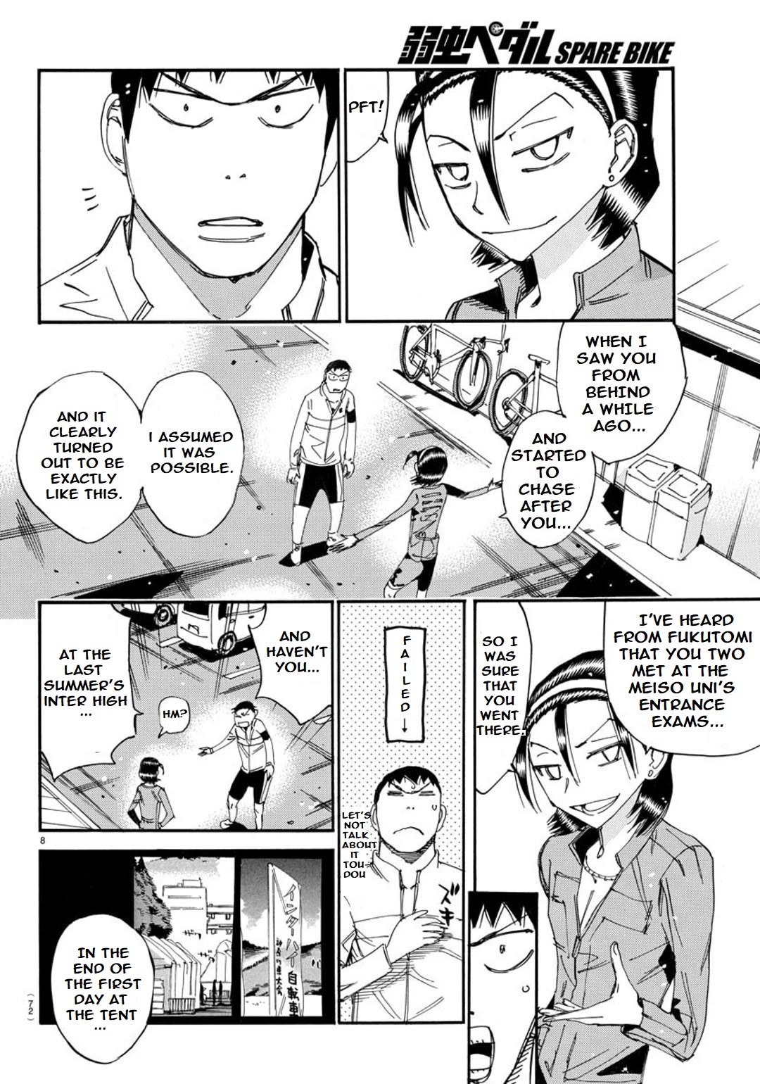 Yowamushi Pedal - Spare Bike Chapter 99 page 8 - Chapter 99: Tsukushiba University 5