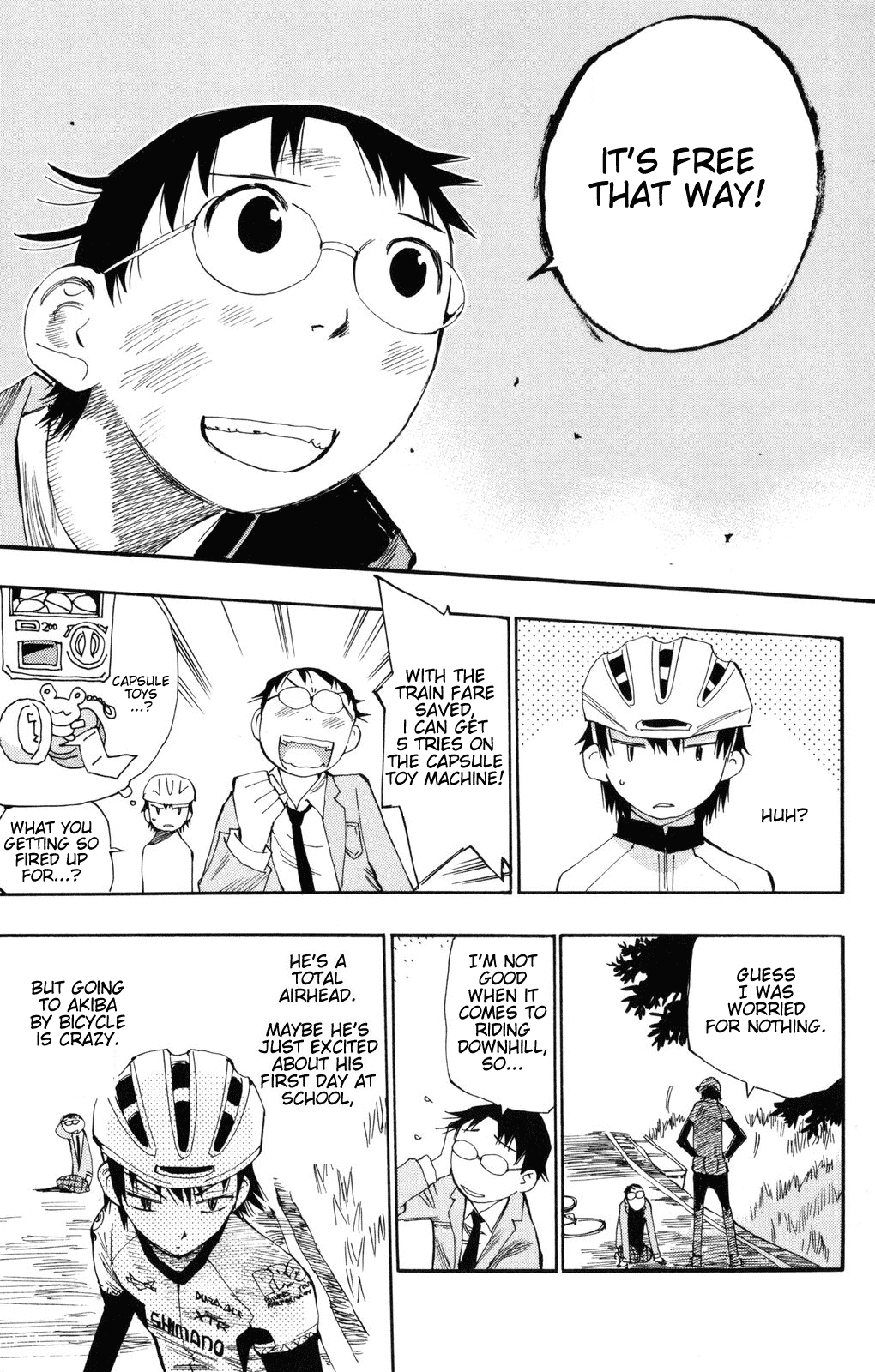 Yowamushi Pedal Chapter 1 page 39 - Chapter 1: Because I Can Go to Akiba for Free