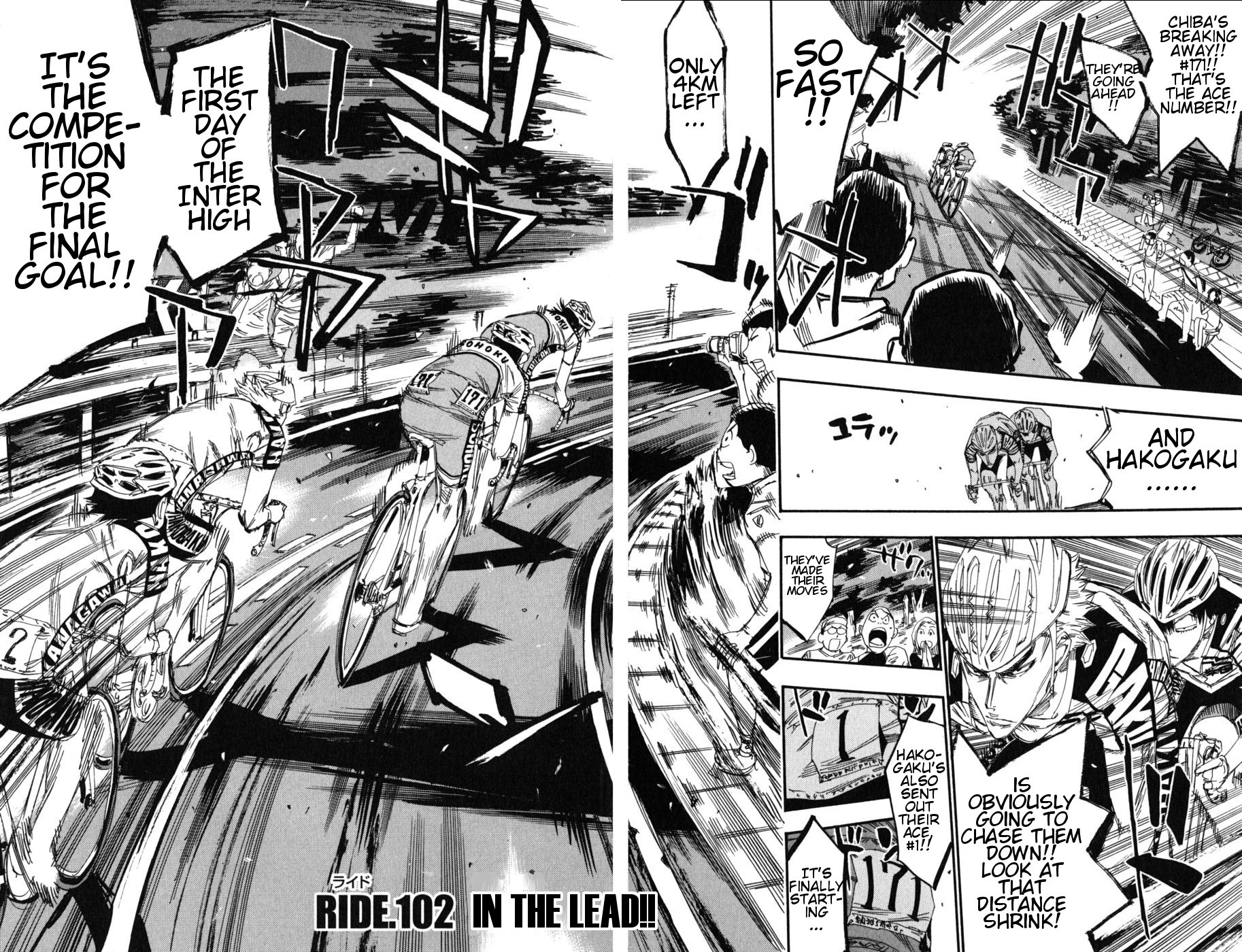 Yowamushi Pedal Chapter 102 page 3 - Chapter 102: In the Lead!!