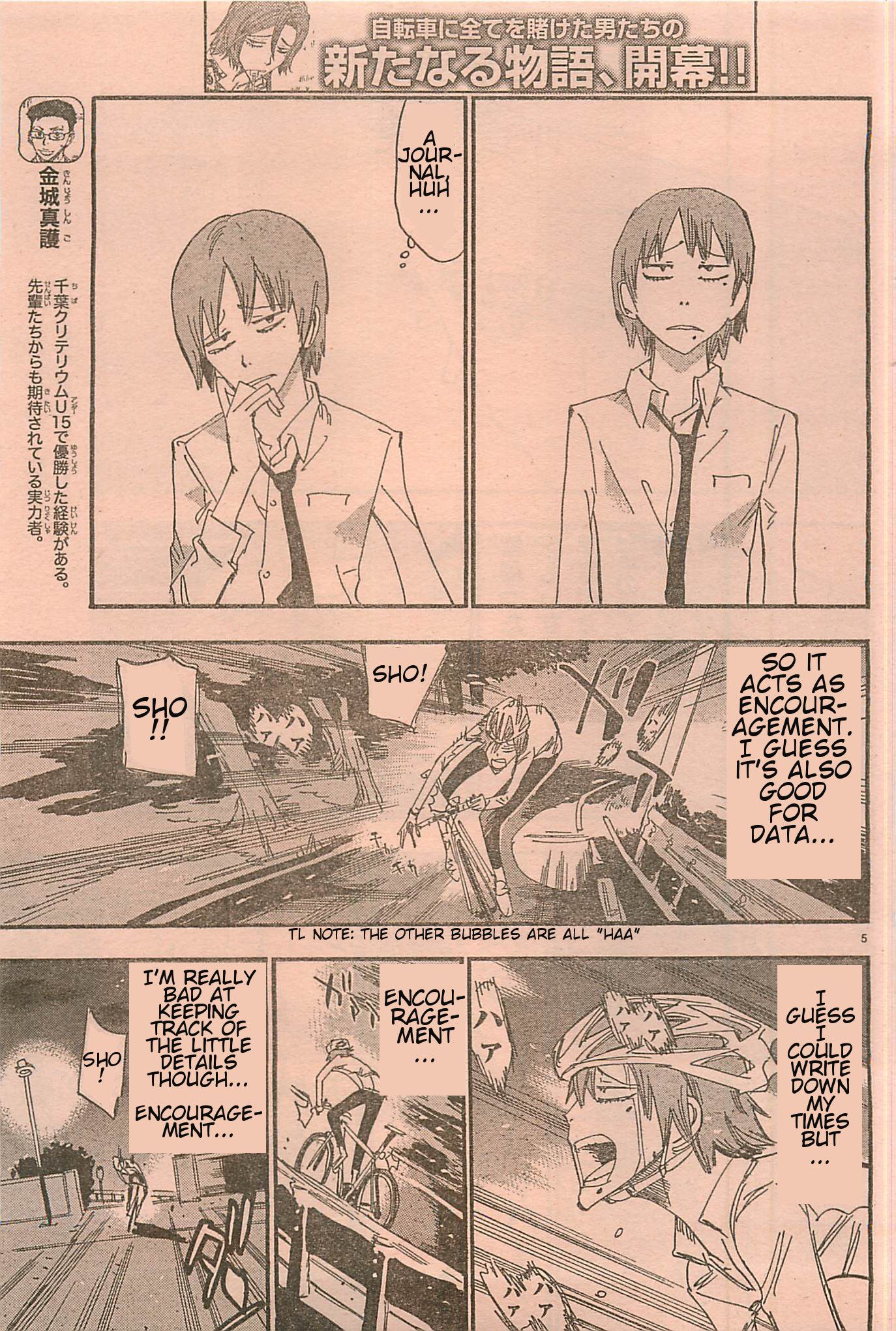 Yowamushi Pedal Chapter 103.003 page 5 - Chapter 103.003