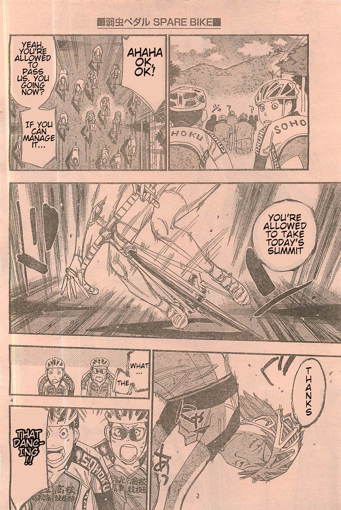 Yowamushi Pedal Chapter 103.4 page 3 - Chapter 103.004