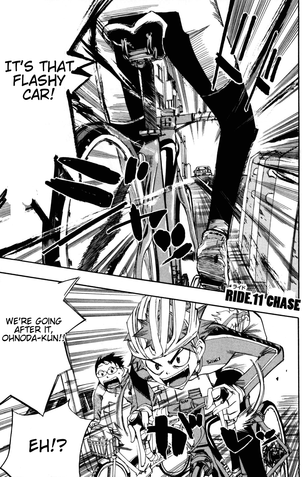 Yowamushi Pedal Chapter 11 page 1 - Chapter 11: Chase