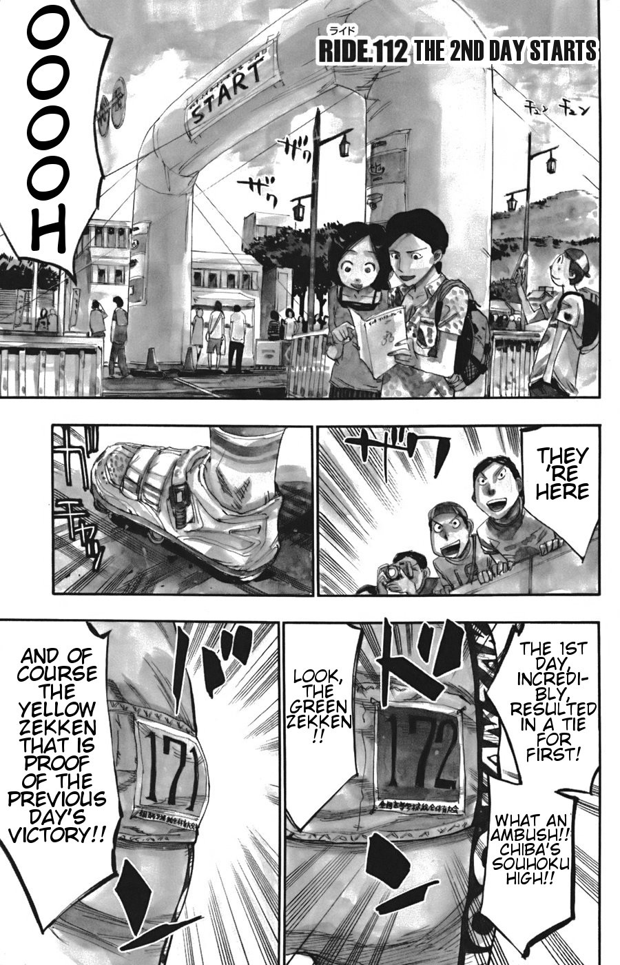 Yowamushi Pedal Chapter 112 page 2 - Chapter 112: The 2nd Day Starts