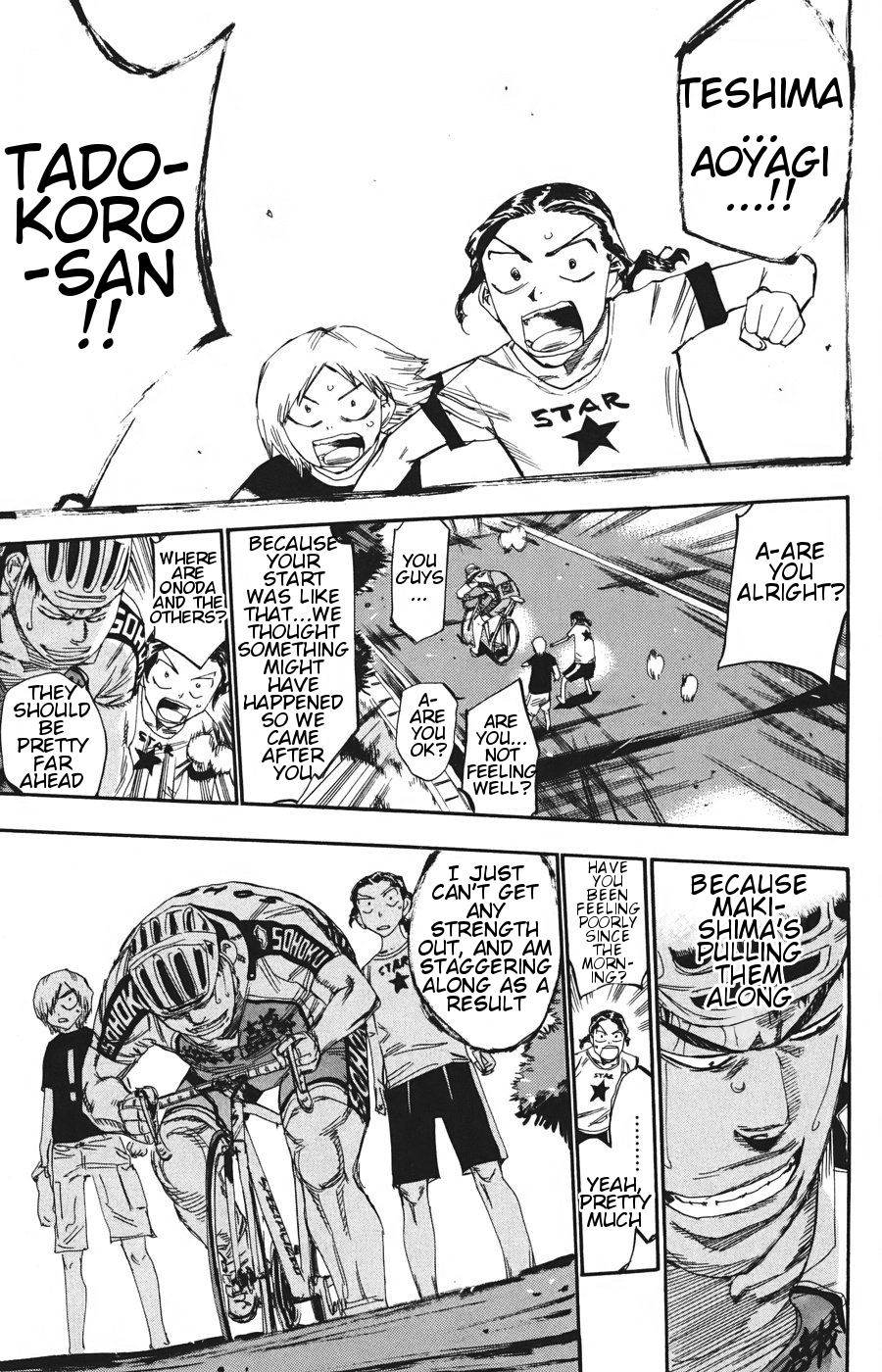 Yowamushi Pedal Chapter 114 page 14 - Chapter 114: Not the Time to Stop