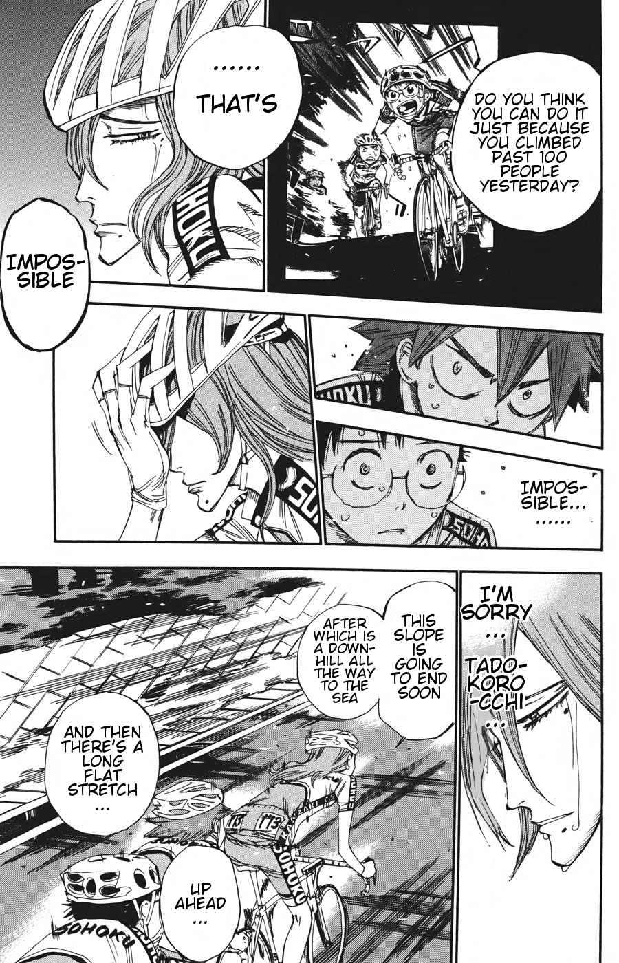 Yowamushi Pedal Chapter 115 page 6 - Chapter 115: Tadokoro, Sinking