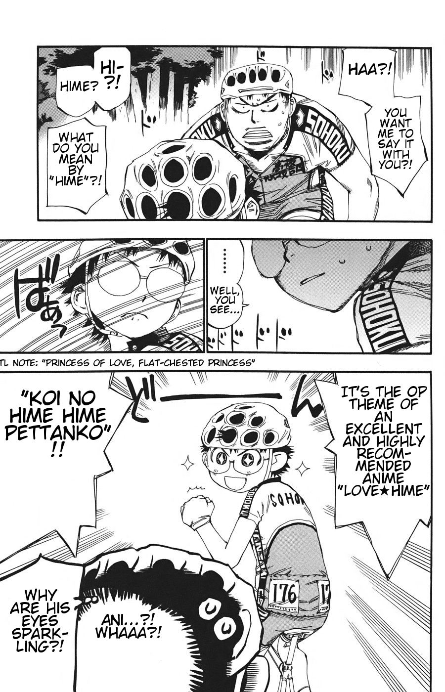 Yowamushi Pedal Chapter 117 page 3 - Chapter 117: Hime Na No Da