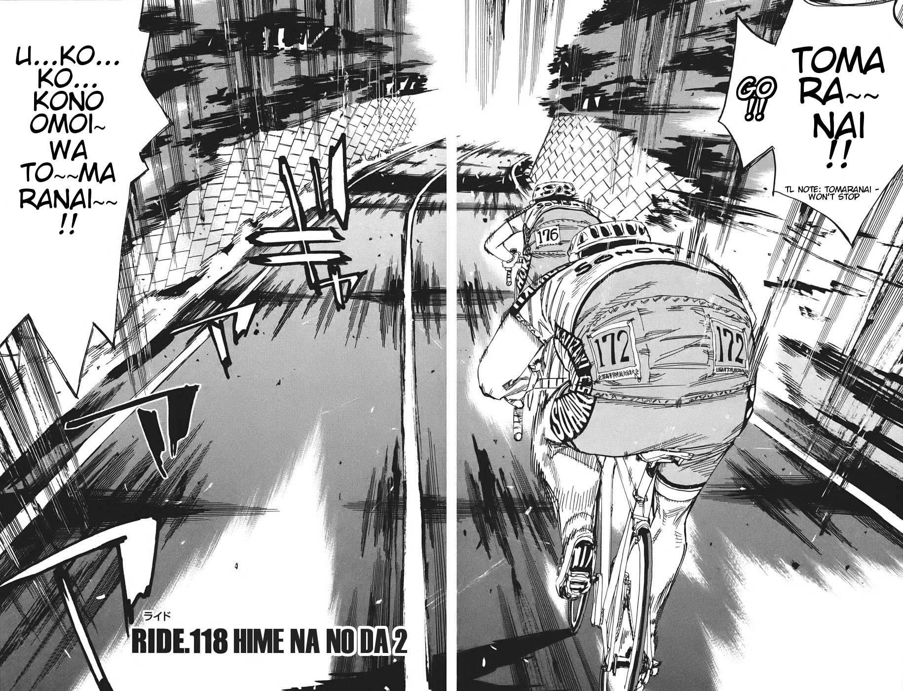 Yowamushi Pedal Chapter 118 page 1 - Chapter 118: Hime Na No Da 2