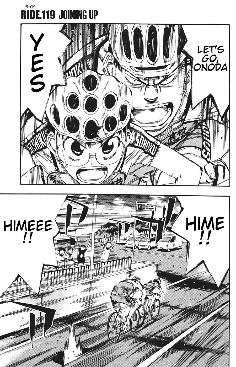 Yowamushi Pedal Chapter 119 page 1 - Chapter 119: Joining Up