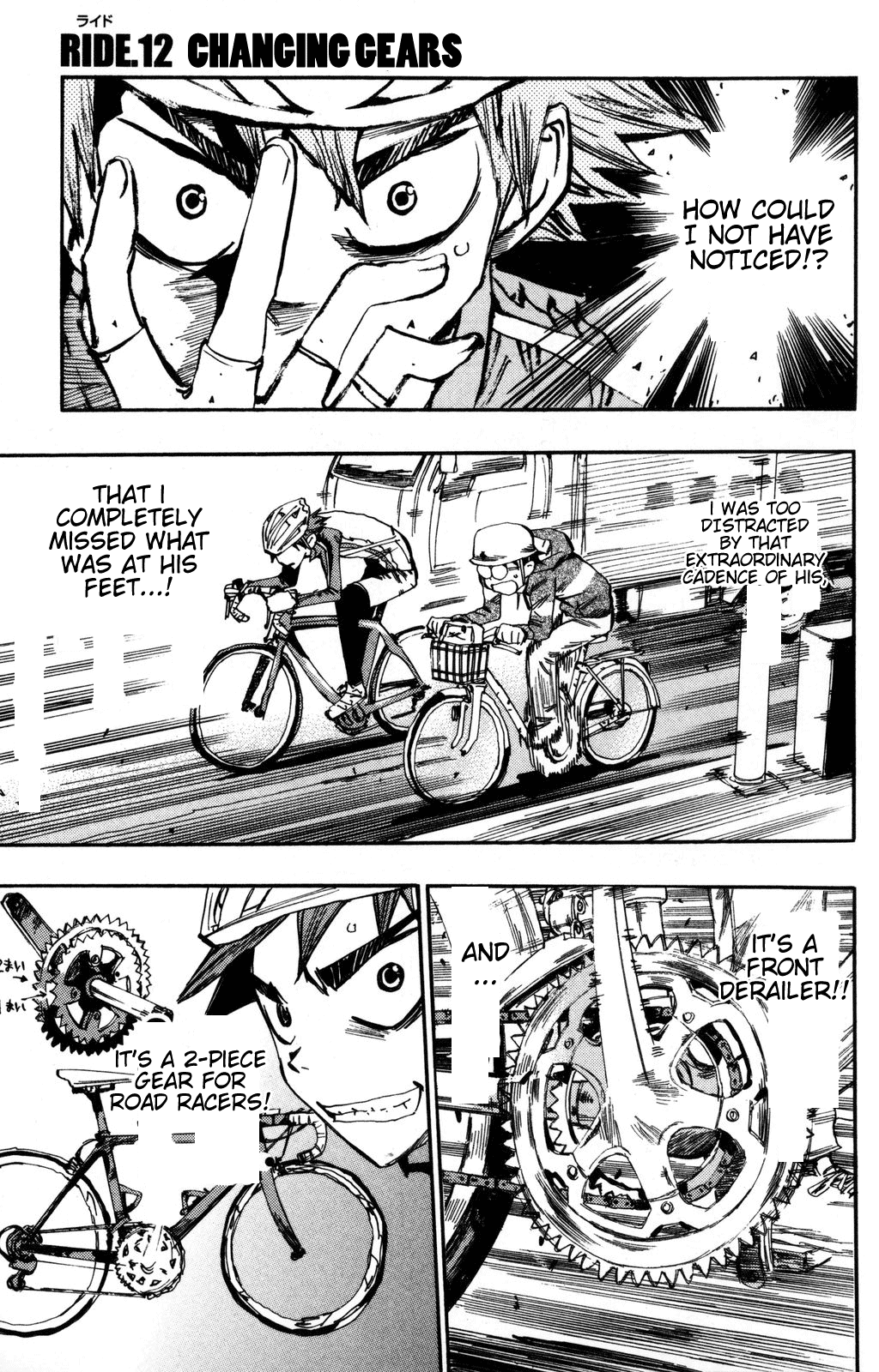 Yowamushi Pedal Chapter 12 page 1 - Chapter 12: Changing Gears