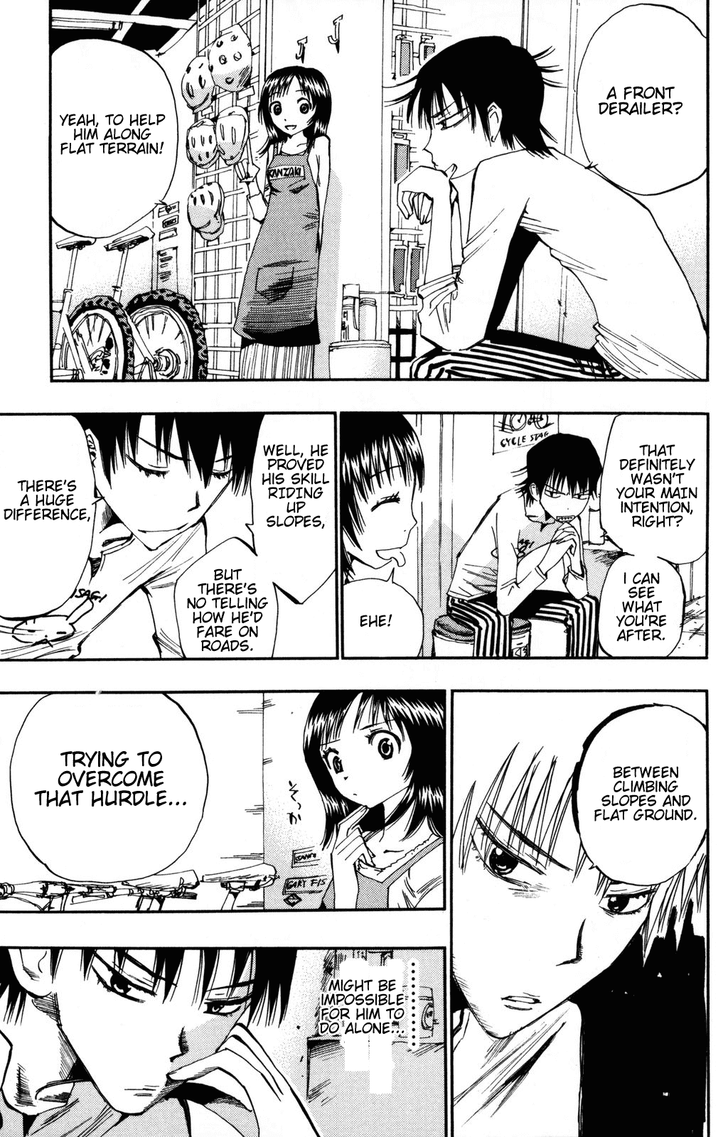 Yowamushi Pedal Chapter 12 page 15 - Chapter 12: Changing Gears
