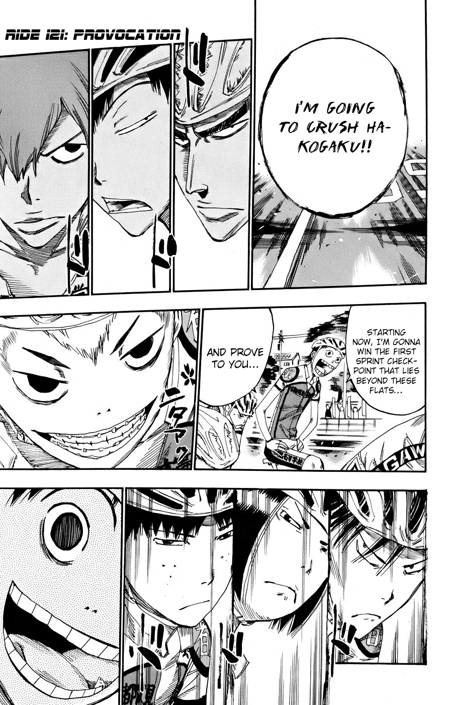Yowamushi Pedal Chapter 121 page 1 - Chapter 121: Provocation