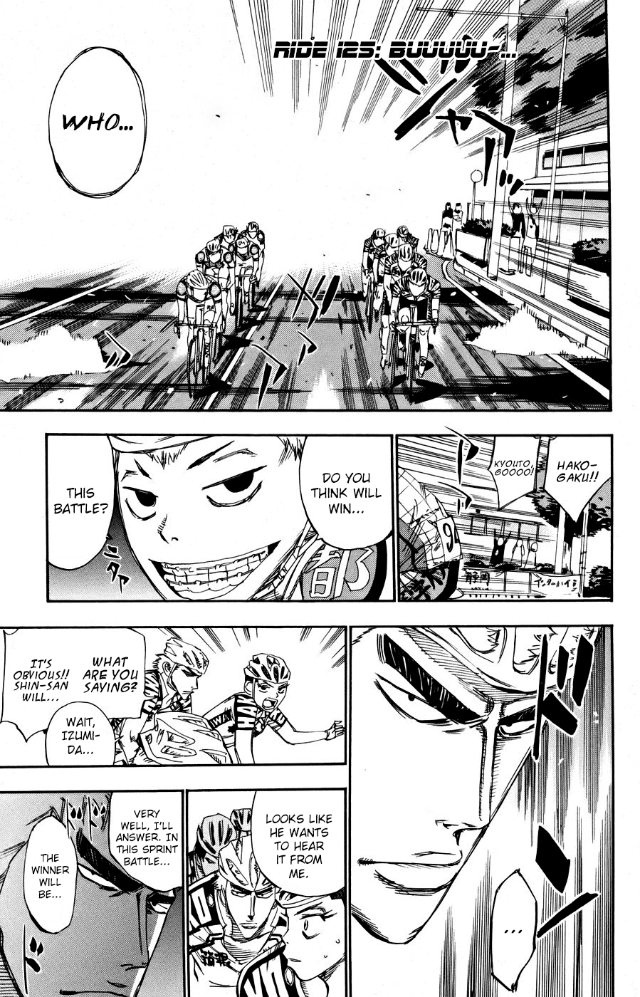 Yowamushi Pedal Chapter 125 page 1 - Chapter 125: Buuuuu-...