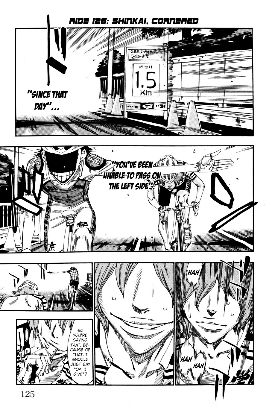 Yowamushi Pedal Chapter 126 page 1 - Chapter 126: Shinkai, Cornered