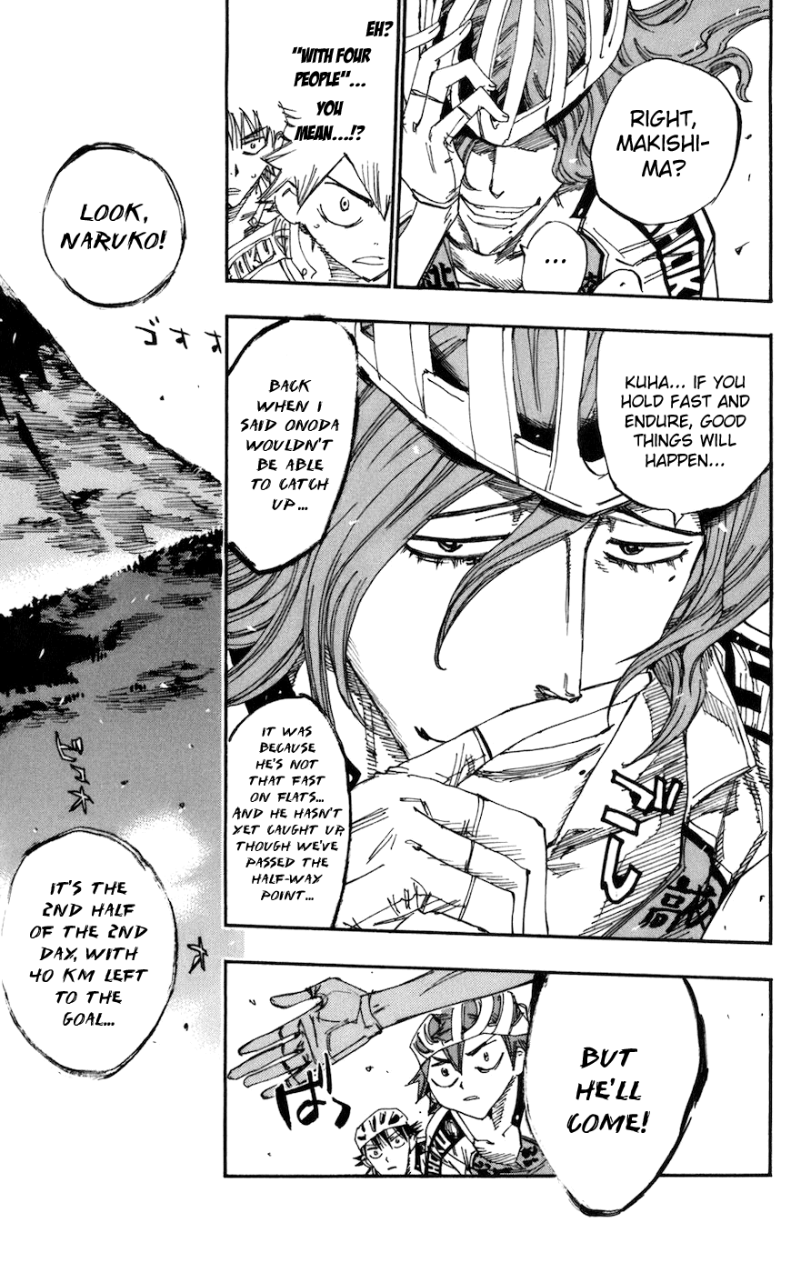 Yowamushi Pedal Chapter 130 page 15 - Chapter 130: The Second Half of the Battle