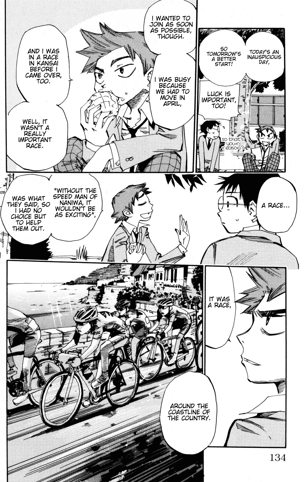 Yowamushi Pedal Chapter 14 page 10 - Chapter 14: Souhoku High's Bicycle Racing Club