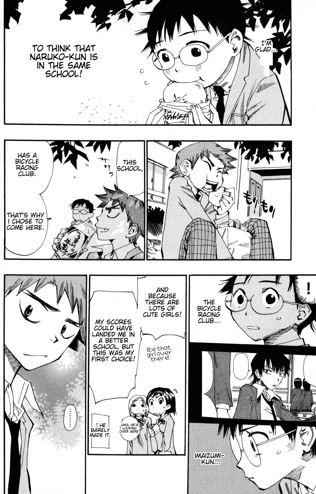 Yowamushi Pedal Chapter 14 page 8 - Chapter 14: Souhoku High's Bicycle Racing Club