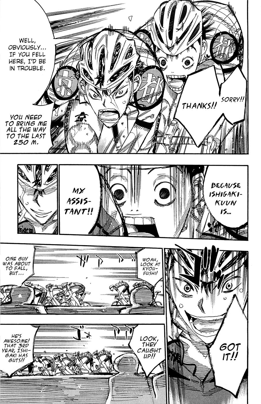 Yowamushi Pedal Chapter 145 page 15 - Chapter 145: The 3 Meters of Perseverance