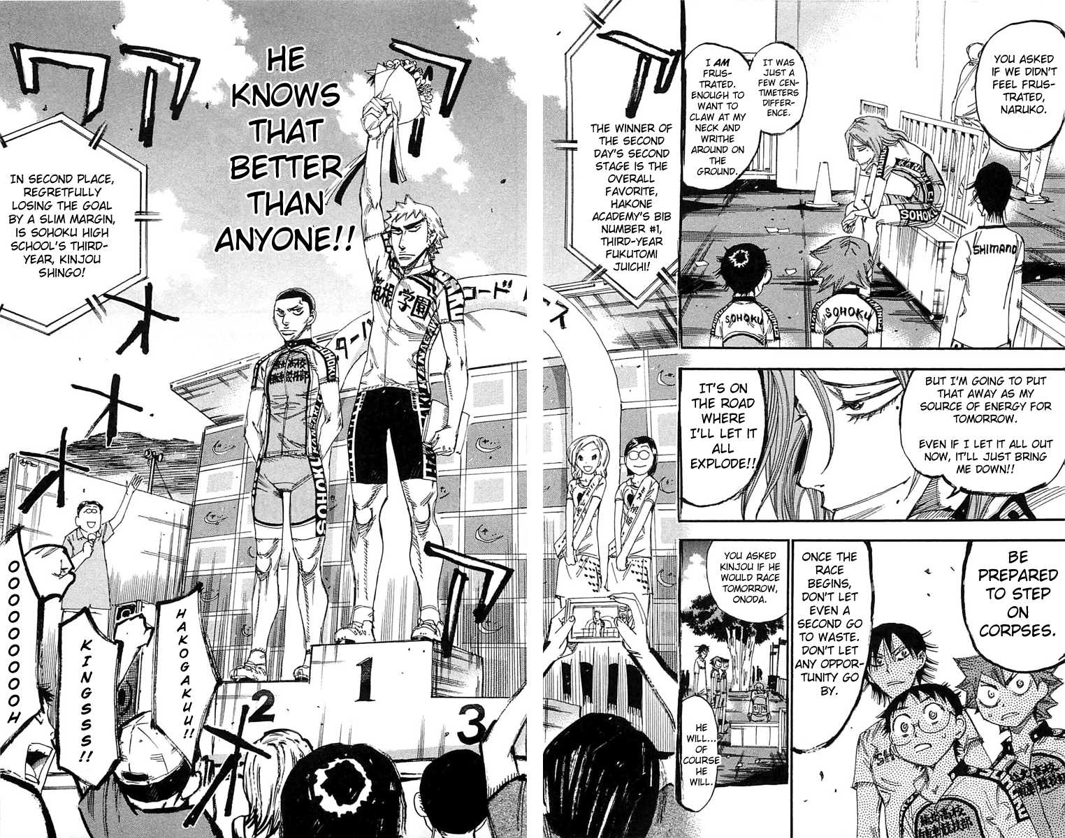 Yowamushi Pedal Chapter 155 page 15 - Chapter 155: Souhoku in 2nd Place