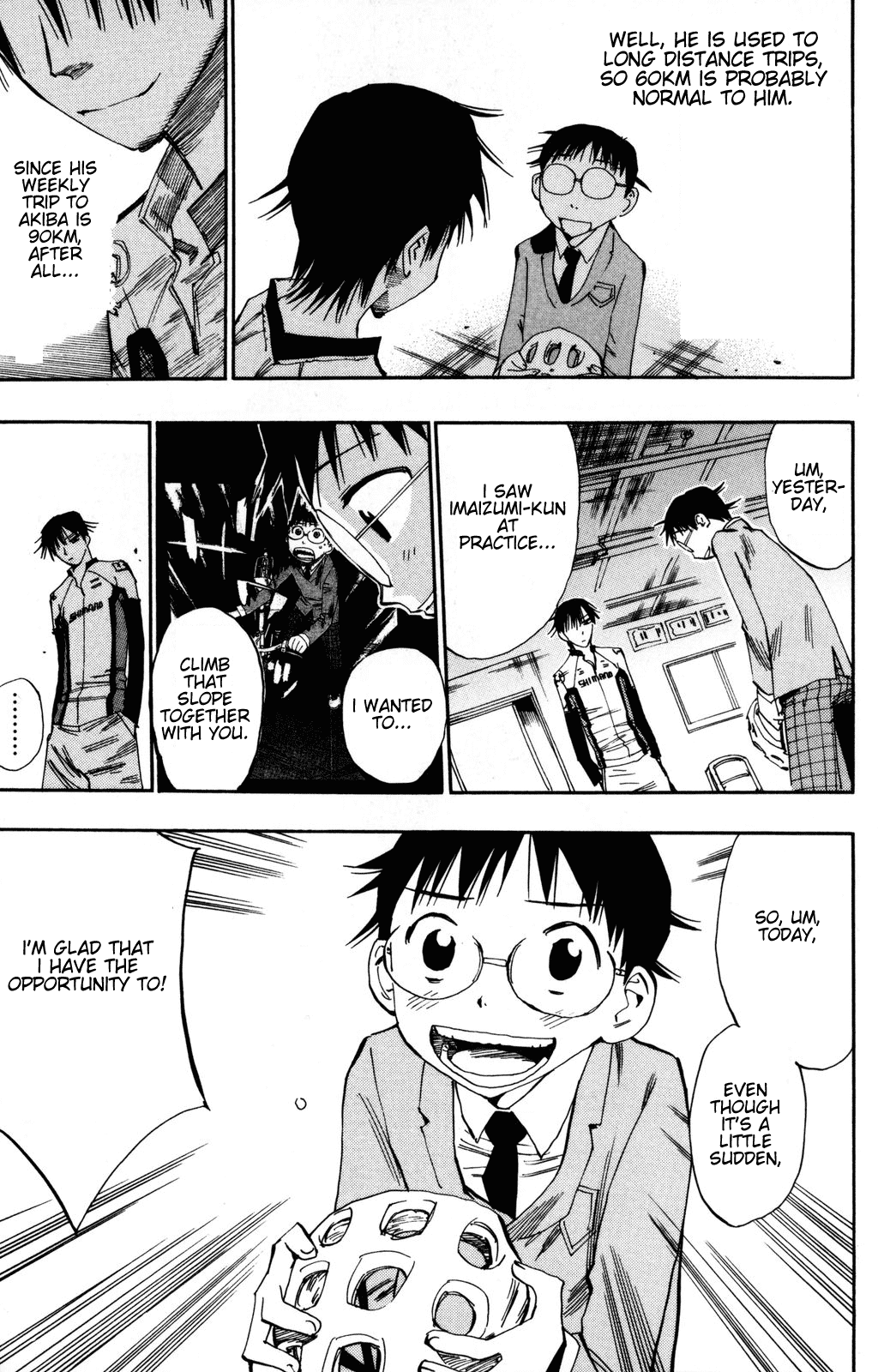 Yowamushi Pedal Chapter 16 page 6 - Chapter 16: Forty Minutes to the Race