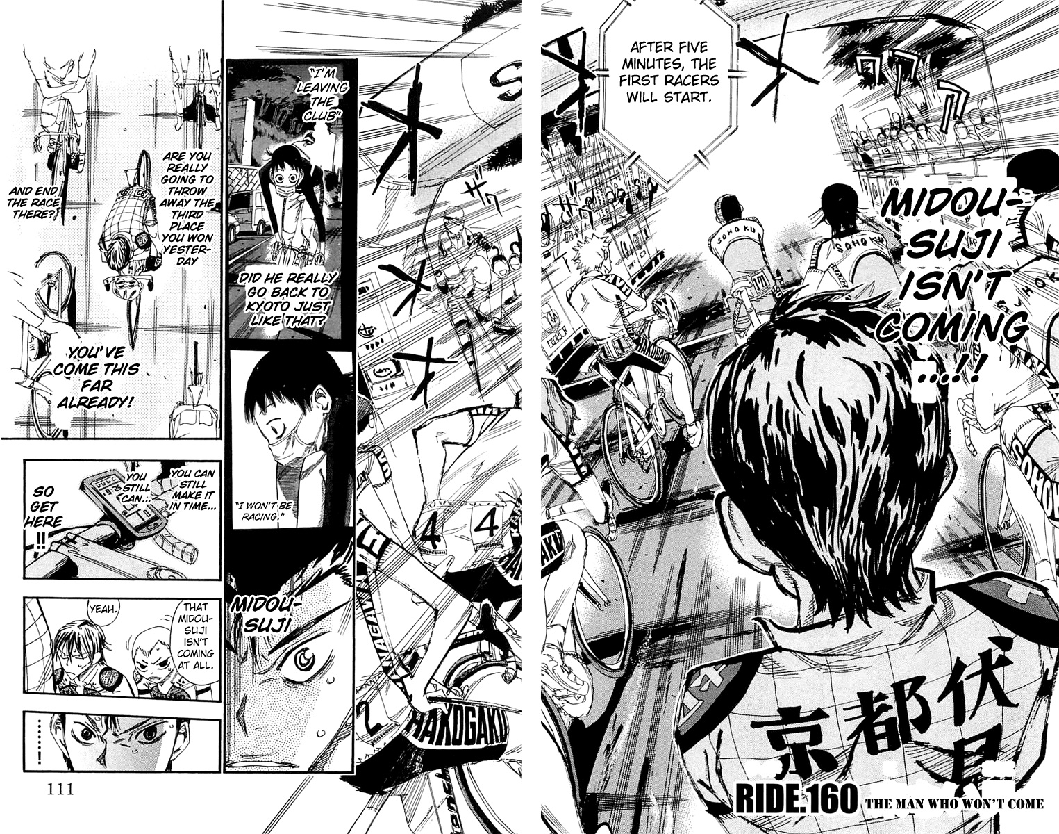 Yowamushi Pedal Chapter 160 page 2 - Chapter 160: The Guy Who Won't Come