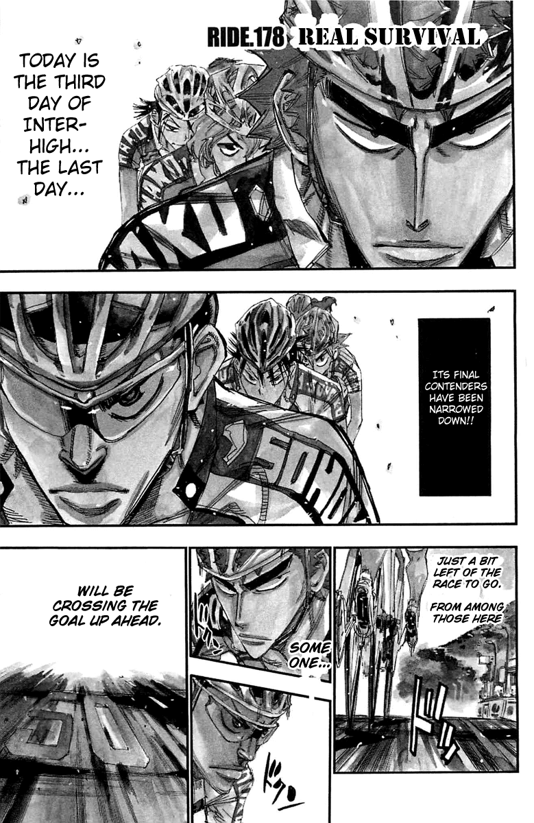 Yowamushi Pedal Chapter 178 page 1 - Chapter 178: Real Survival
