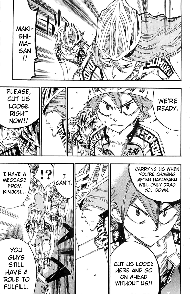 Yowamushi Pedal Chapter 184 page 14 - Chapter 184: The Third-Years' Decision