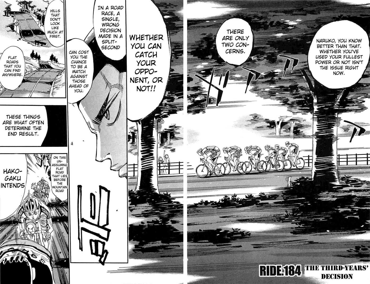 Yowamushi Pedal Chapter 184 page 4 - Chapter 184: The Third-Years' Decision