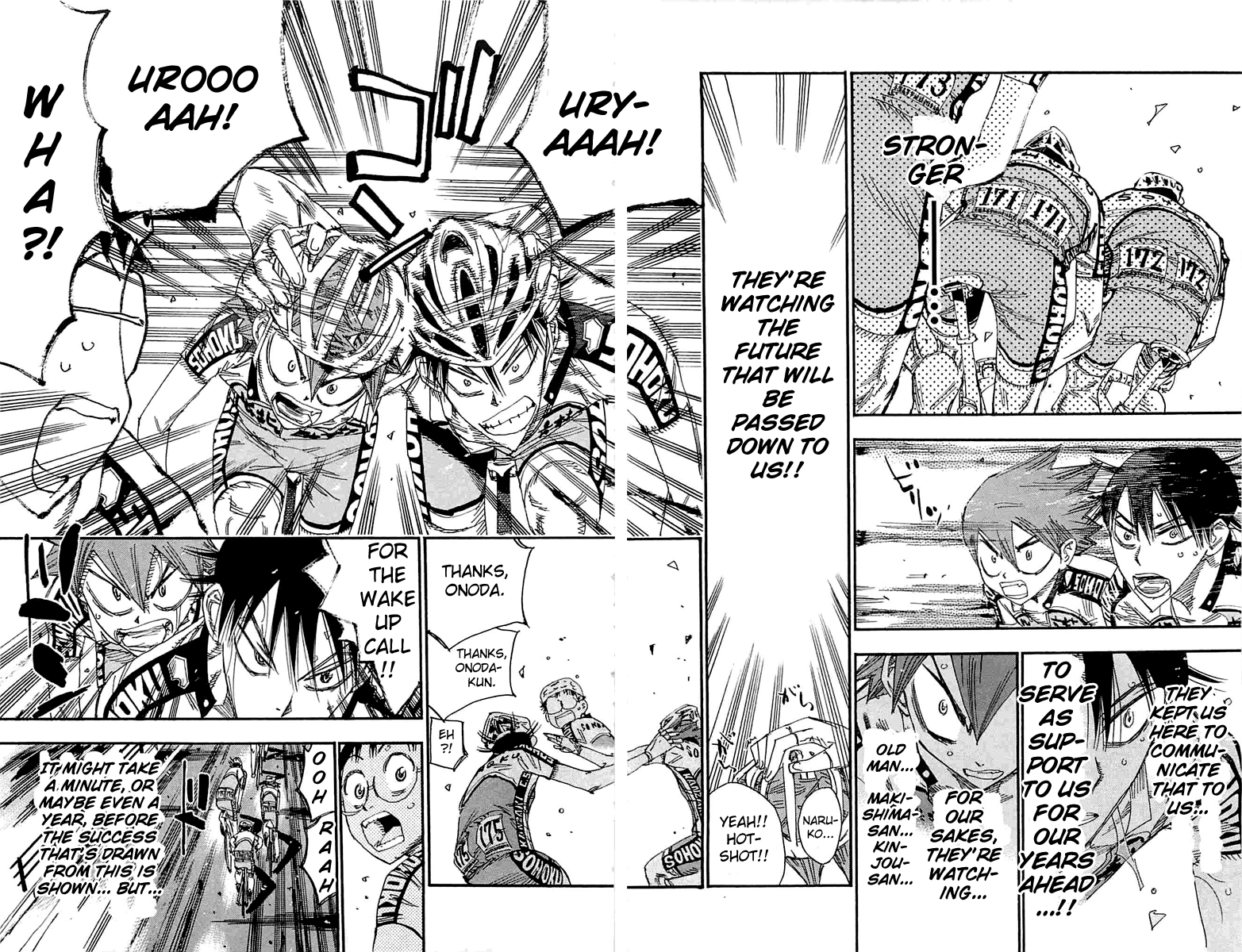 Yowamushi Pedal Chapter 185 page 14 - Chapter 185: Their Backs