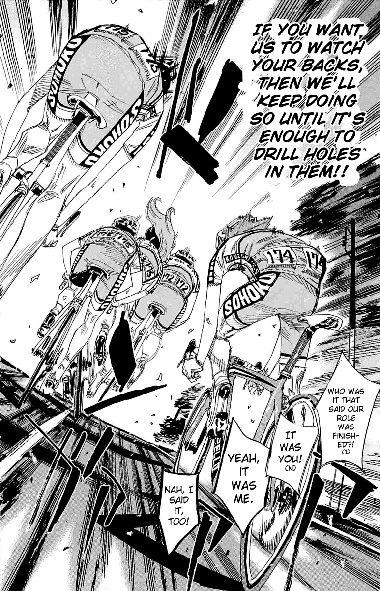 Yowamushi Pedal Chapter 185 page 15 - Chapter 185: Their Backs