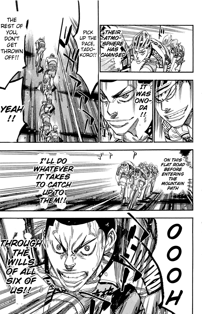 Yowamushi Pedal Chapter 185 page 16 - Chapter 185: Their Backs