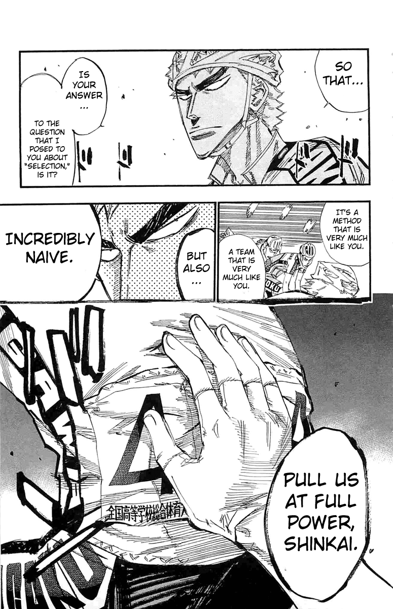 Yowamushi Pedal Chapter 186 page 14 - Chapter 186: The Six Line Up!!