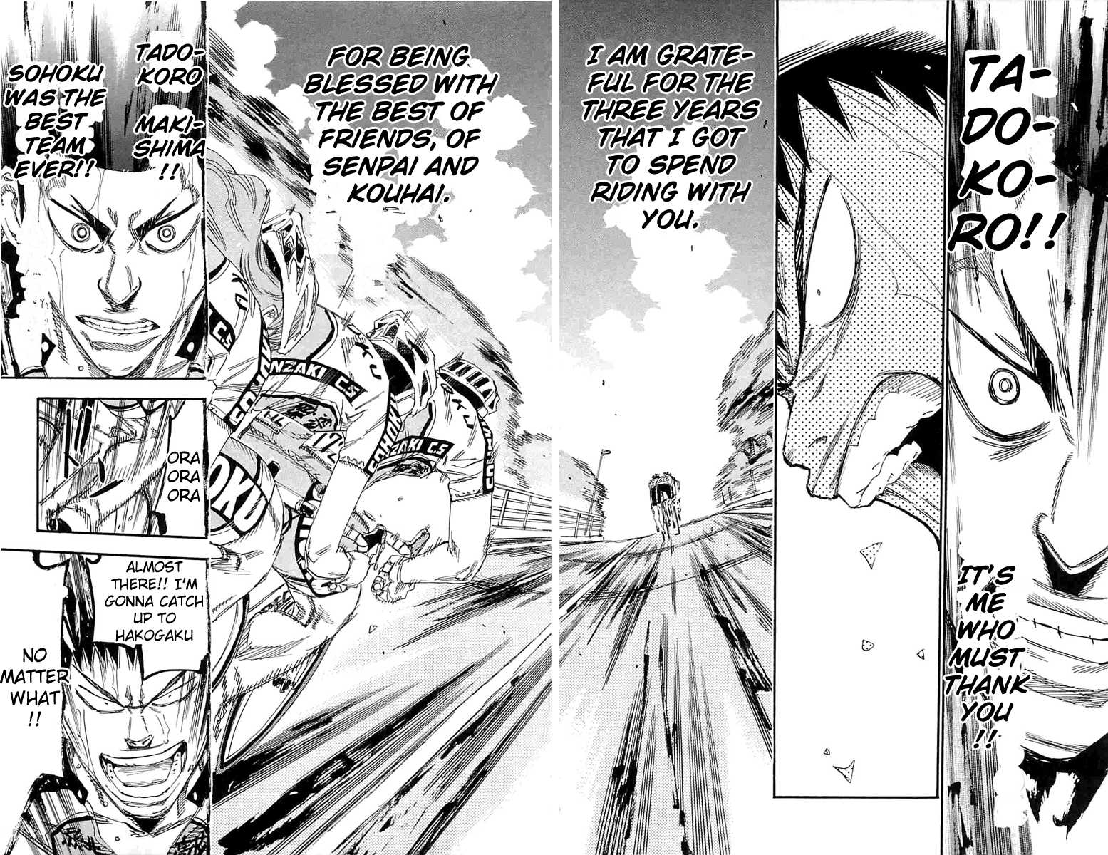 Yowamushi Pedal Chapter 187 page 14 - Chapter 187: Flat-Out Run, at Lake Yamanaka