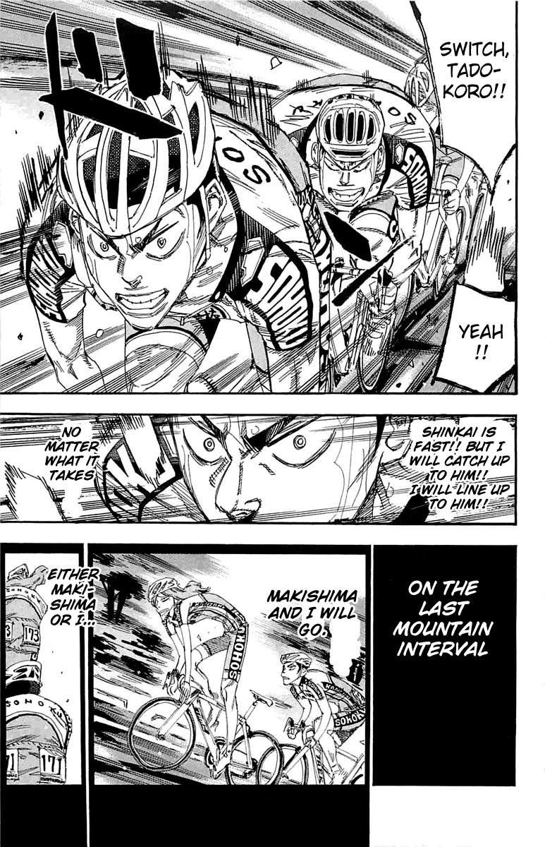 Yowamushi Pedal Chapter 187 page 6 - Chapter 187: Flat-Out Run, at Lake Yamanaka