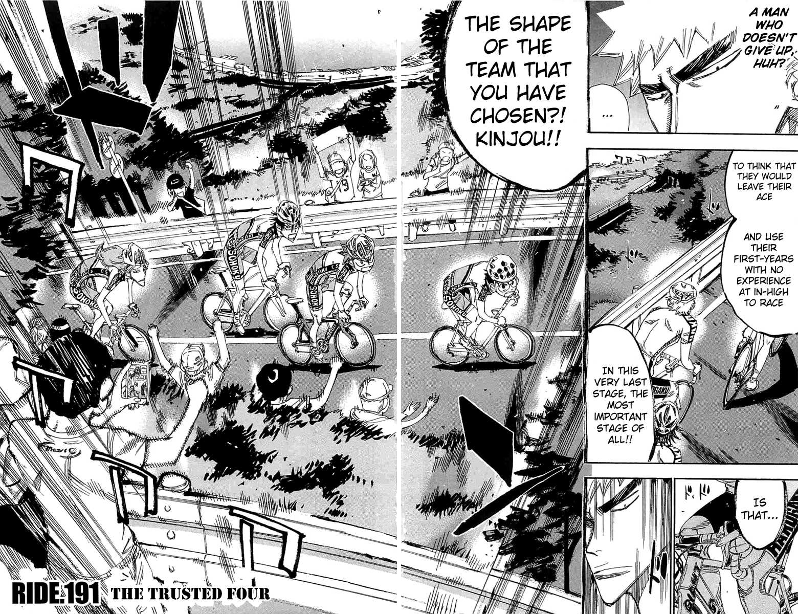 Yowamushi Pedal Chapter 191 page 4 - Chapter 191: The Trusted Four
